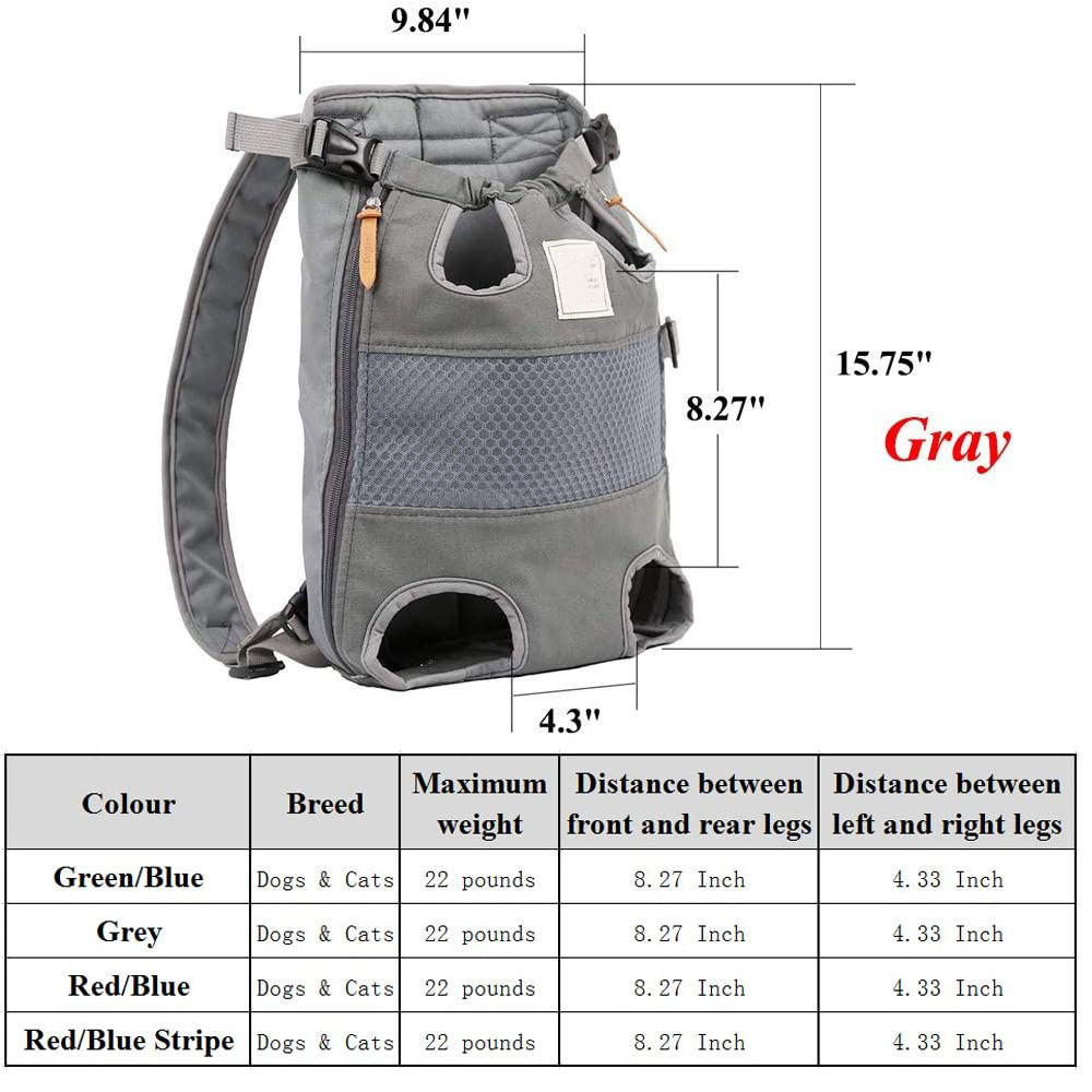 5488 Dog Legs Out Front Facing Pet Carrier Backpack Airline Approved Hands Free Cat Travel Bike Motorcycle Pet Bag Carriers