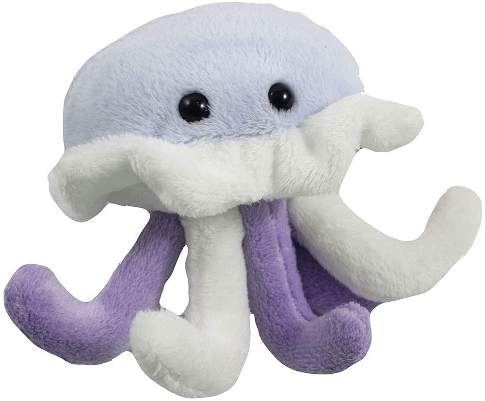 2451 4.5 Inches Soft Plush Jellyfish Stuffed Animal Toy Suitable For Kids learn to recognize Ocean Aquatic Animal Jellyfish Toy