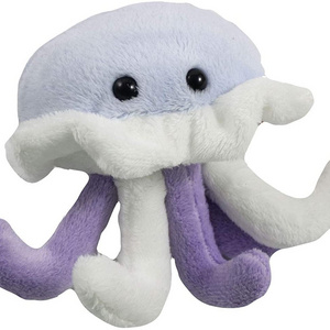 2451 4.5 Inches Soft Plush Jellyfish Stuffed Animal Toy Suitable For Kids learn to recognize Ocean Aquatic Animal Jellyfish Toy