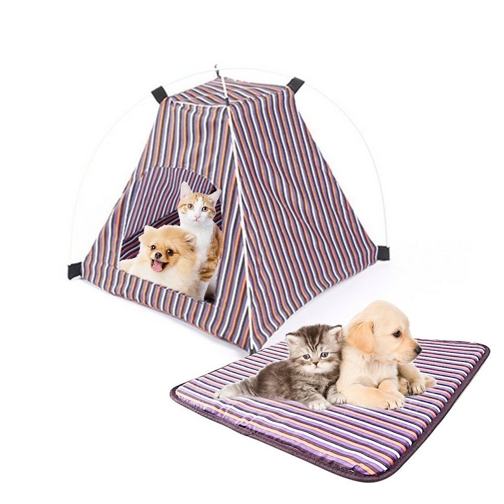 755 Oxford Cloth Easy Set Up Pet Dog Tent House for Camping Lightweight Waterproof Outdoor Pet Tent