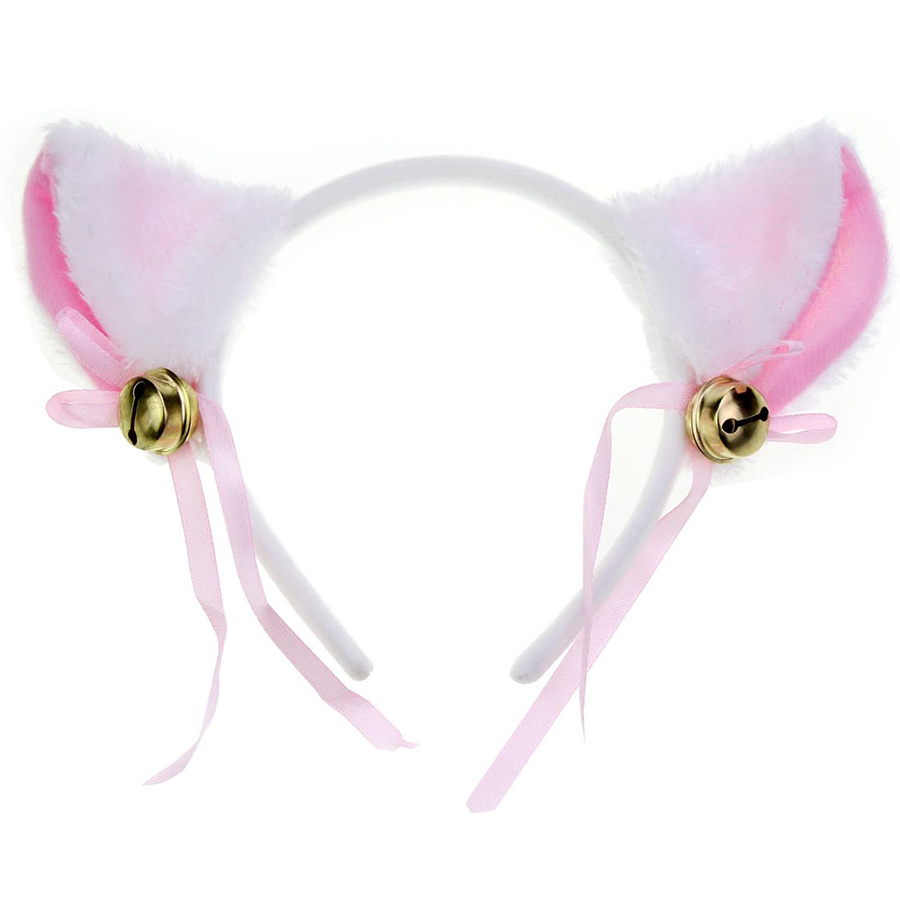 C1960 Kawaii Style Cat Kitty Cosplay Animal Mascot Costumes Set with Bell Masquerade Party Cat Kitty Costumes