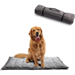 Y180 Portable Outdoor Rollup Pet Camping Gear Soft Crate Pad with Carry Handles Dog Travel Mat