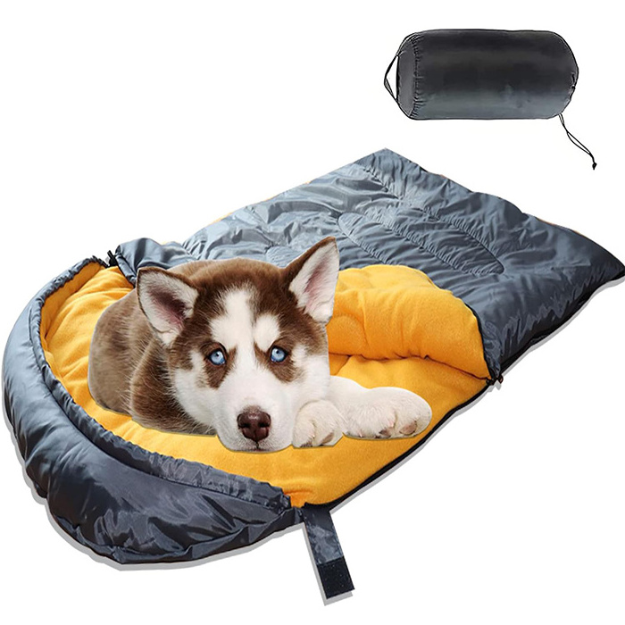 Y175 Waterproof Warm Packable Dog Bed for Travel Camping Hiking with Storage Bag Pet Sleeping Bag