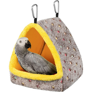 Wholesale Large Winter Warm Bird Nest House Comfortable Bird Bed Soft Mat Hanging Hammock Macaws Parrots Plush Bird Nest Swing