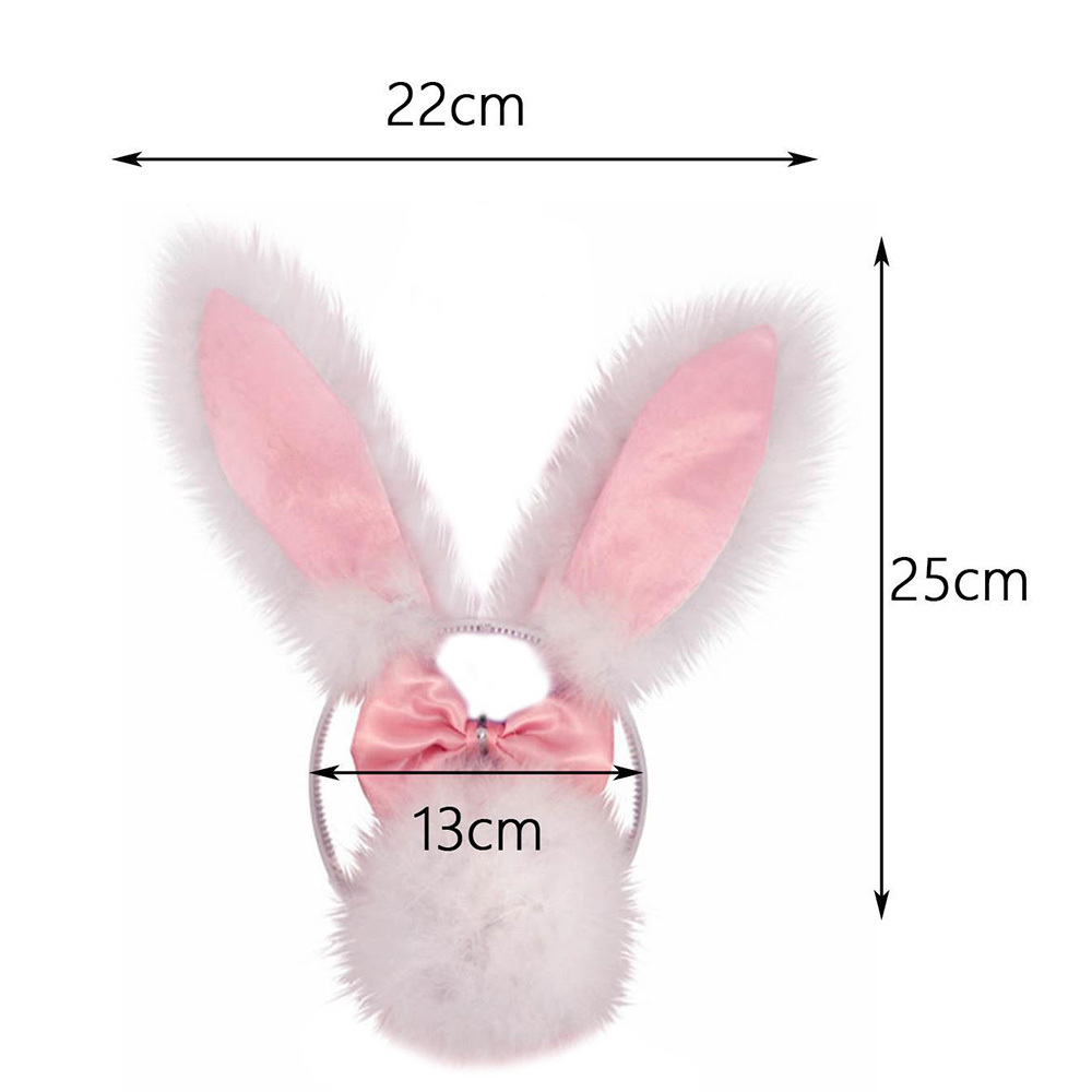 5072 Carnivals Rabbit Ear Headband Costume Set Animal Performance Party Favors Animal Carnival Costume