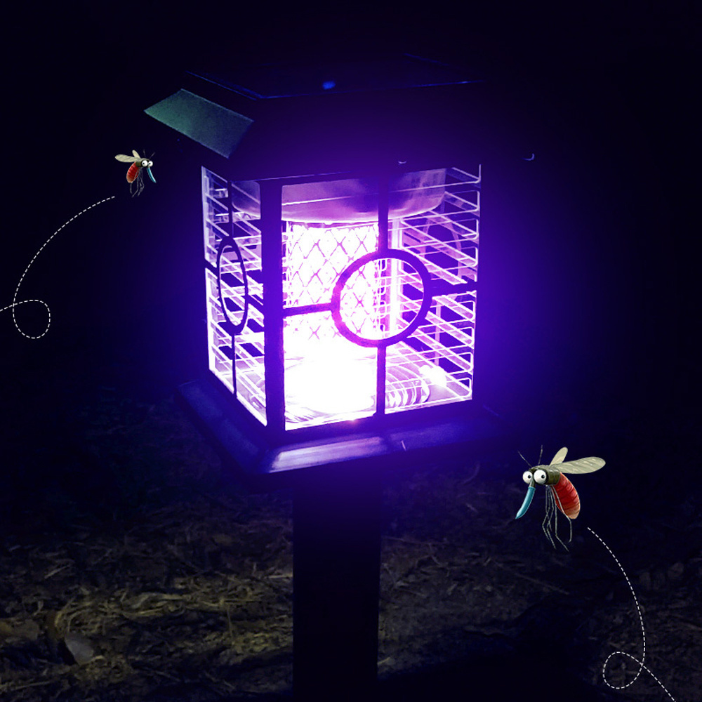 Guangdong Solar Mosquito Killer Lamp Mosquito Killer By Suction Solar charging 2 In 1 Bug Zapper