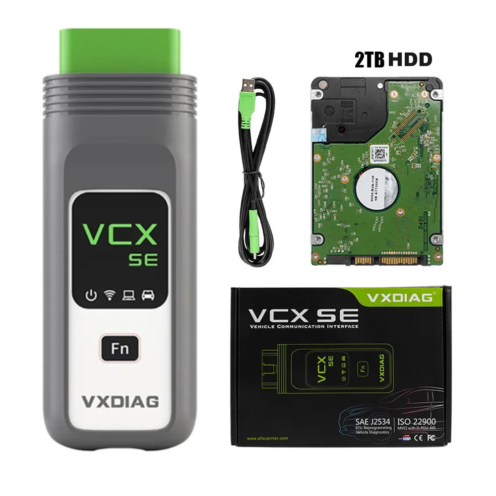 VXDIAG VCX SE VX408 for Mercedes Benz Car OBD2 Diagnostic Scanner C6 Star Diagnosis Support DoIP J2534 Programming ECU Coding A+