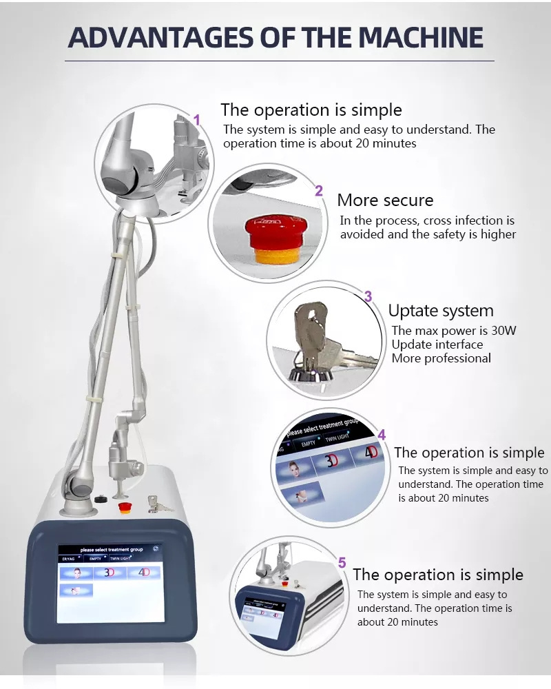 Co2 Fractional/laser Co2 Fraccionado/laser Co2 Vaginal Tightening Machine