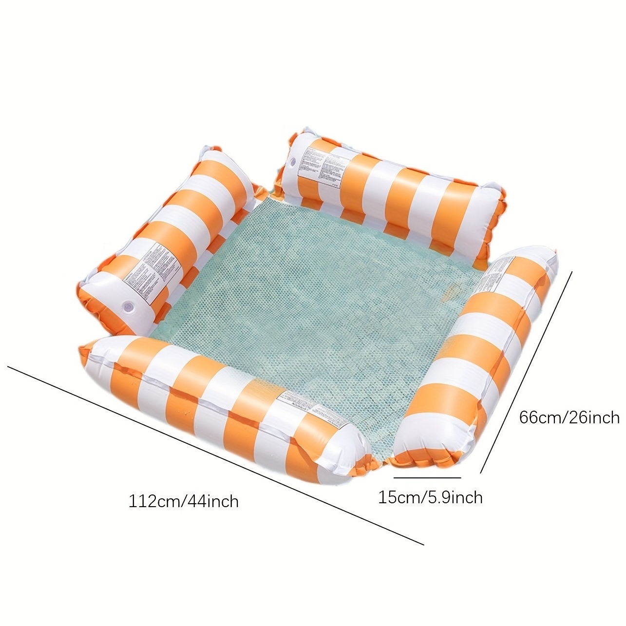 4 Tube Inflatable Water Hammock Portable Floating Bed For Swimming Pool Inflatable Pool Floats Chair Swimming Lounger For Adult