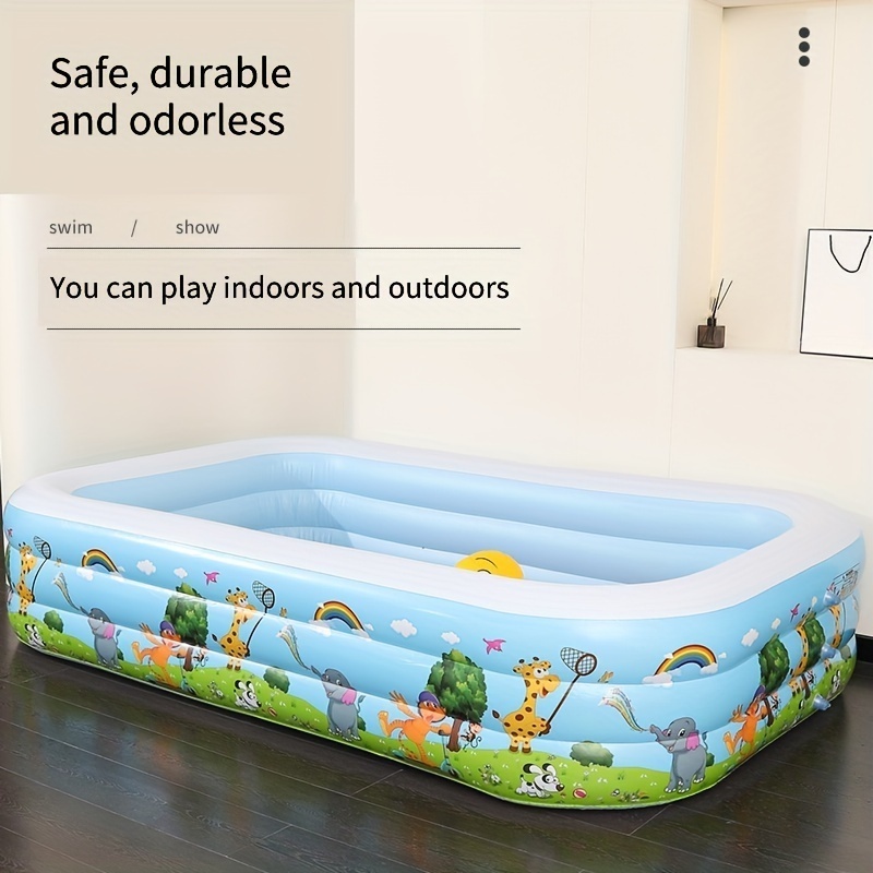 Piscine custom logo pvc transparent small clear baby indoor swimming mini outdoor inflatable pool