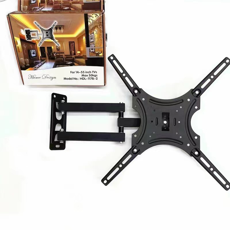 117B-2 Adjustable Swivel TV Hanger High Loading Capacity TV Bracket Wall Mount 26-55 Inch