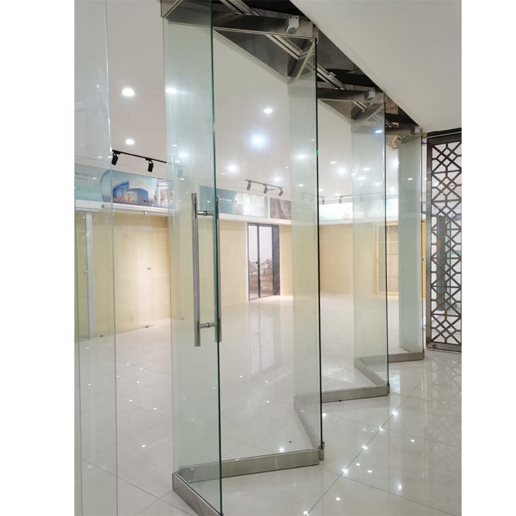 Transparent Outdoor Weatherproof Bifold Aluminum Glass Soundproof Modern bi folding door