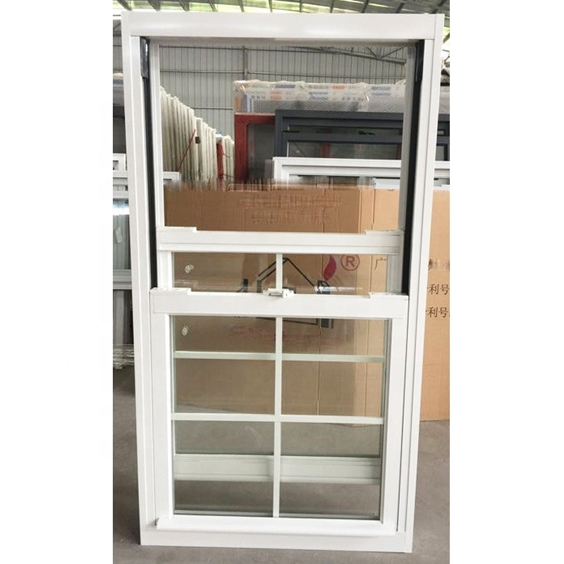 double glazing glass double hung window with flymesh