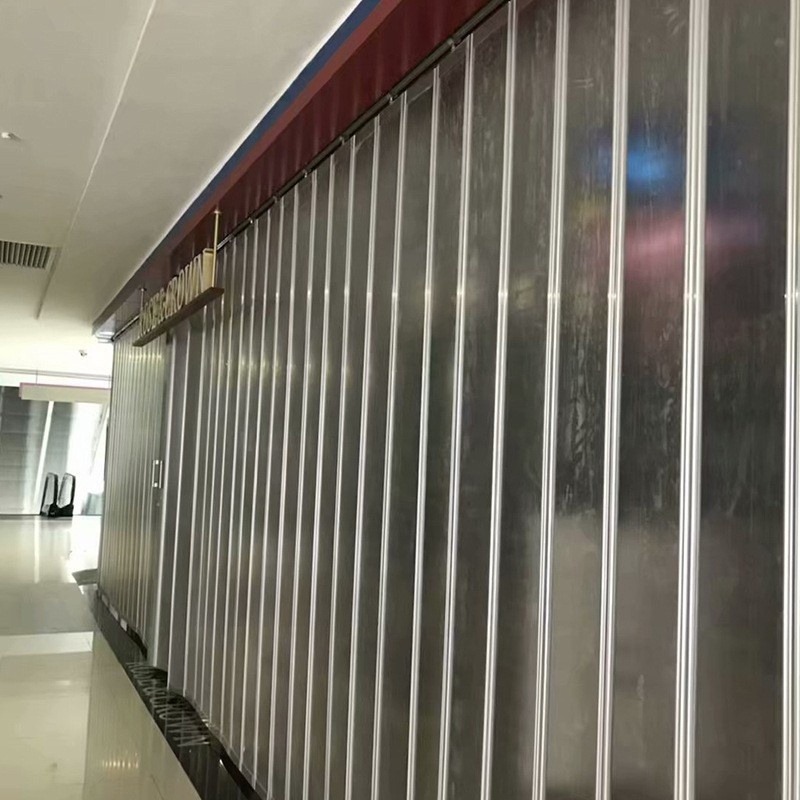 New design Hot Sale Transparent Crystal Slat Shop Front Polycarbonate Rolling Shutter Door