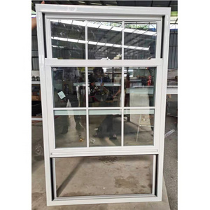 double glazing glass double hung window with flymesh