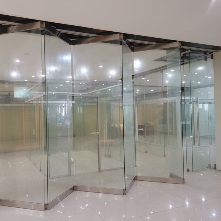 Transparent Outdoor Weatherproof Bifold Aluminum Glass Soundproof Modern bi folding door