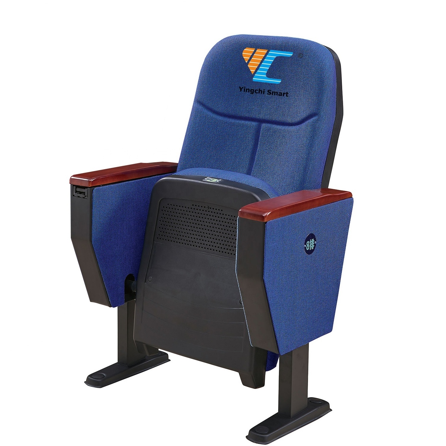 Durable Free Standing Movable Theater Auditorium Chair Seat With Writing Table Asientos de teatro Silla de auditorio