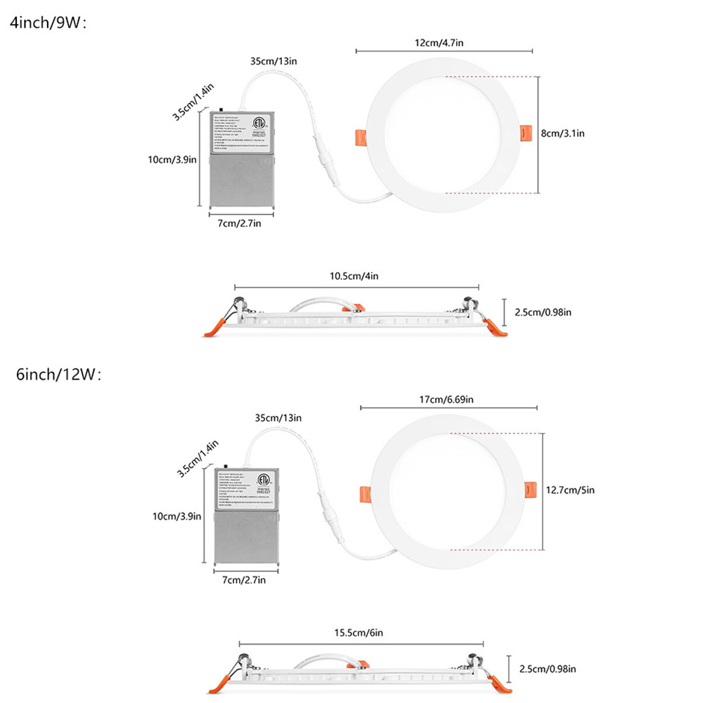 Ultra Thin Dimmable and Changeable 3CCT 5CCT  4