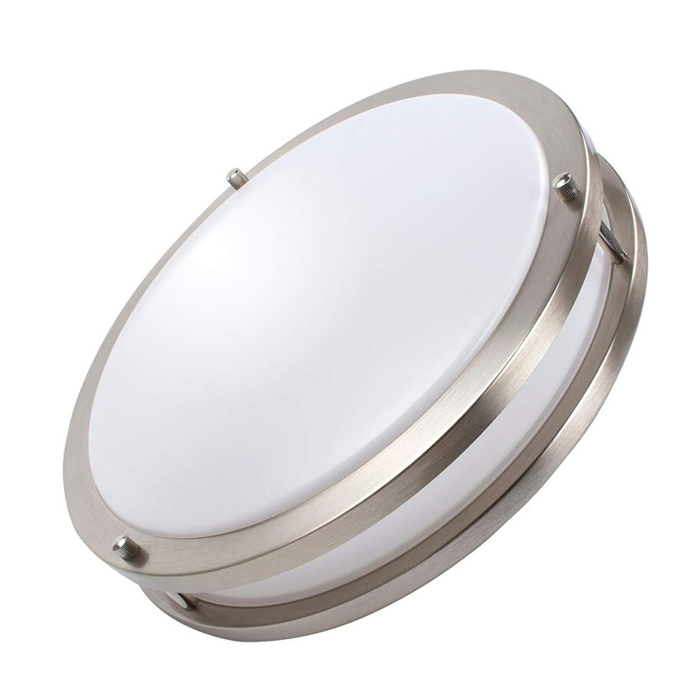 ETL Selectable 5CCT 12 Inch 24W Brushed Nickel Surface Mount Ceiling Led Light