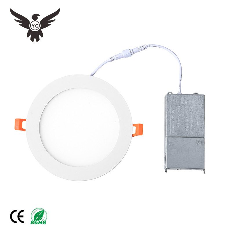 Round Lamp 12W 120vac Smd 220V Recessed Low Profile Down Lights 1200lm ETL Led Ceiling Light Modern 80 ABS Home Office YC 1200