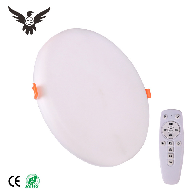 Hot sale 9W 18W 24W 36W round adjustable recessed mounted SMD modern ceiling panel light fixtures led ceiling light