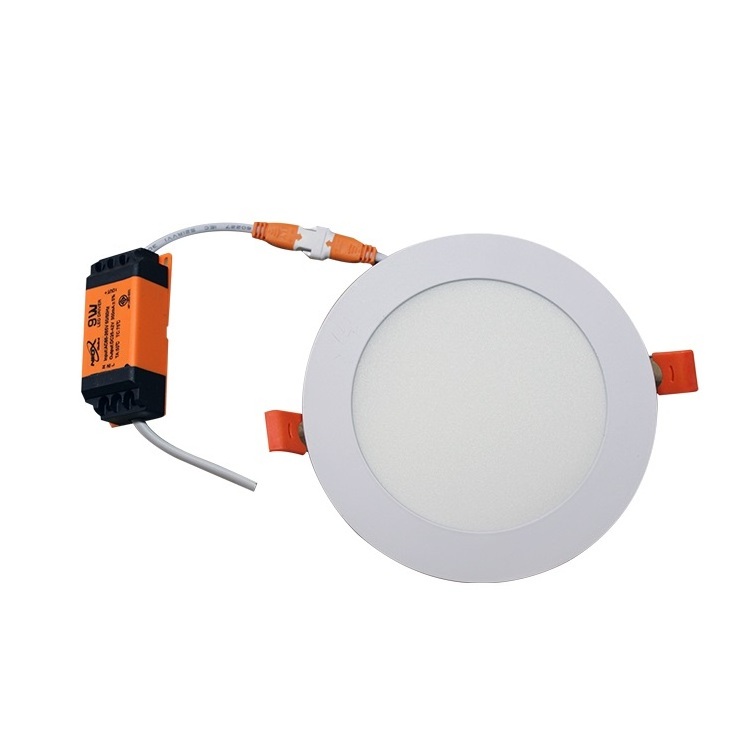 High lumen recessed round ceiling led panel light 3w 6w 9w 12w 18w 24w