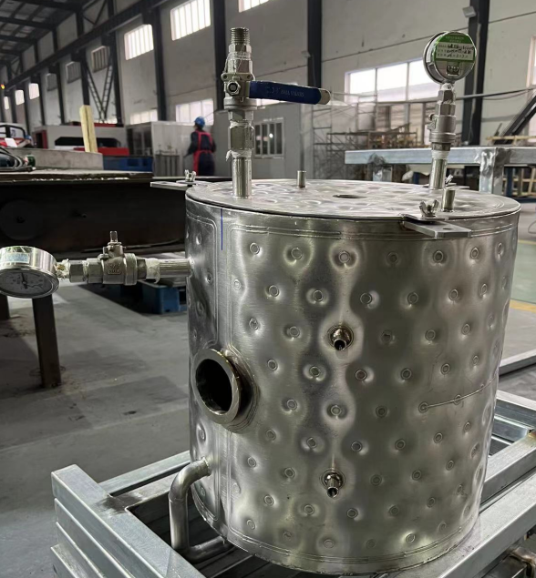 Custom Laser Welding Stainless Steel Pillow Plate Heat Exchanger For Milk Food And Beverage