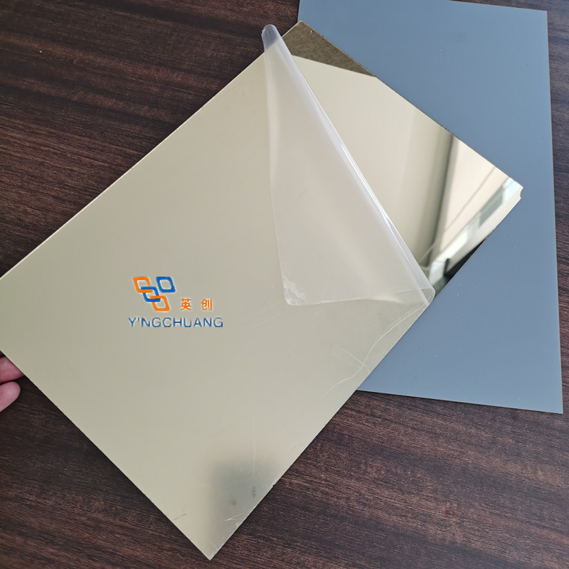 Wholesale 1220 x 2440mm, 4' x 6' Gold Silver Flexible 1mm 2mm 3mm Mirror Plastic Acrylic Sheet