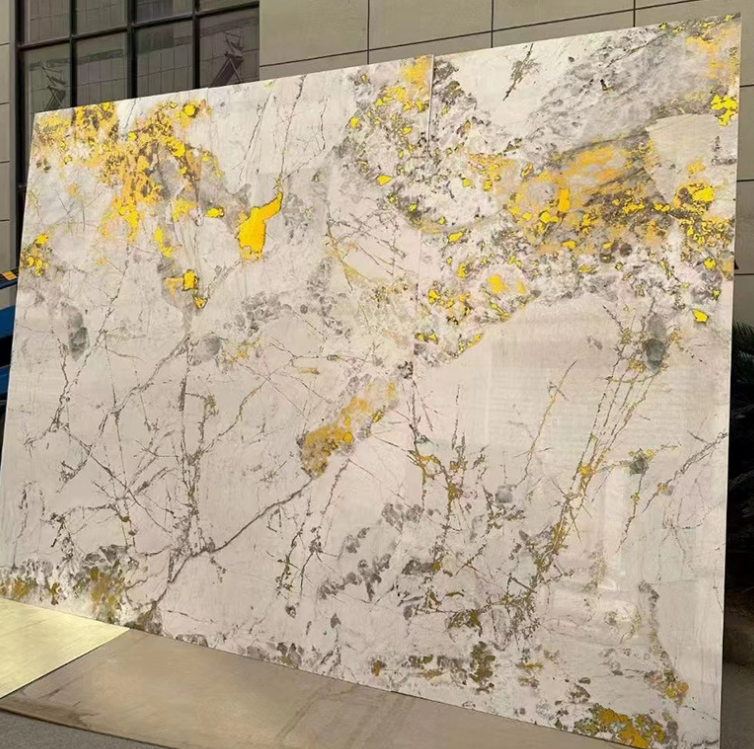 SPC UV Wall Panel 1220*2900mm Hotel House Decoration PVC Marble Sheet Board PVC Rigid Marble Sheet for Wall Decoration