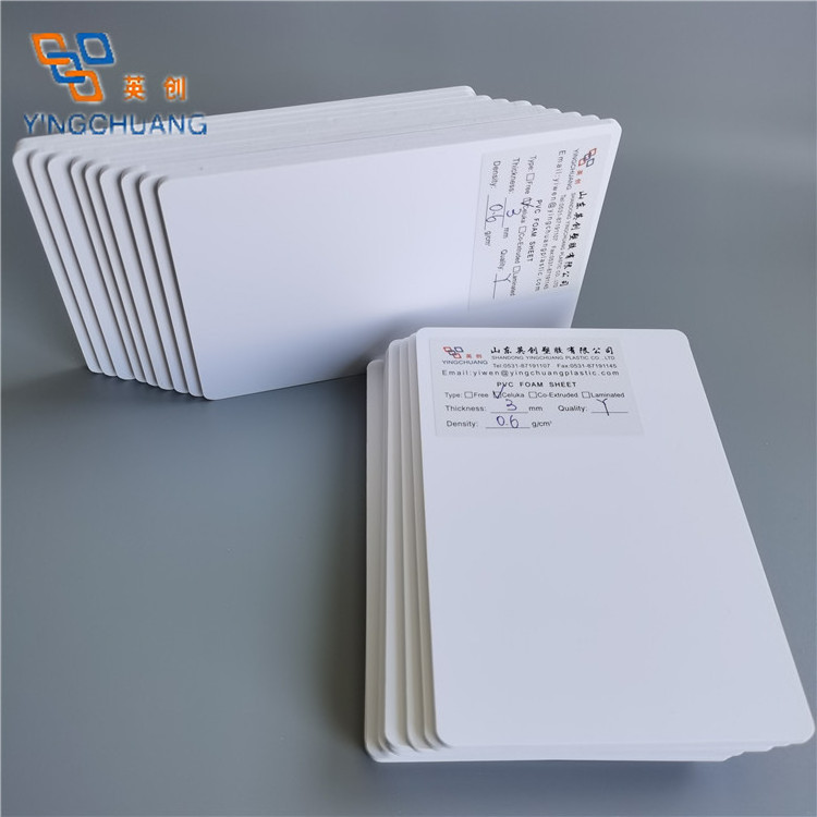 Yingchuang high density 3mm flexible free foam pvc board and pvc sheet factory for advertising