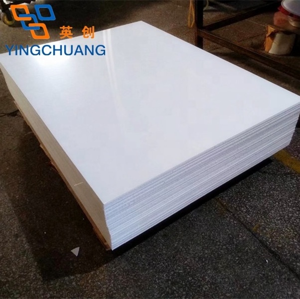 Yingchuang 4 x 8 3mm 6mm thick cheap price heat resistant white plastic cast pmma acrylic sheet for bath tub