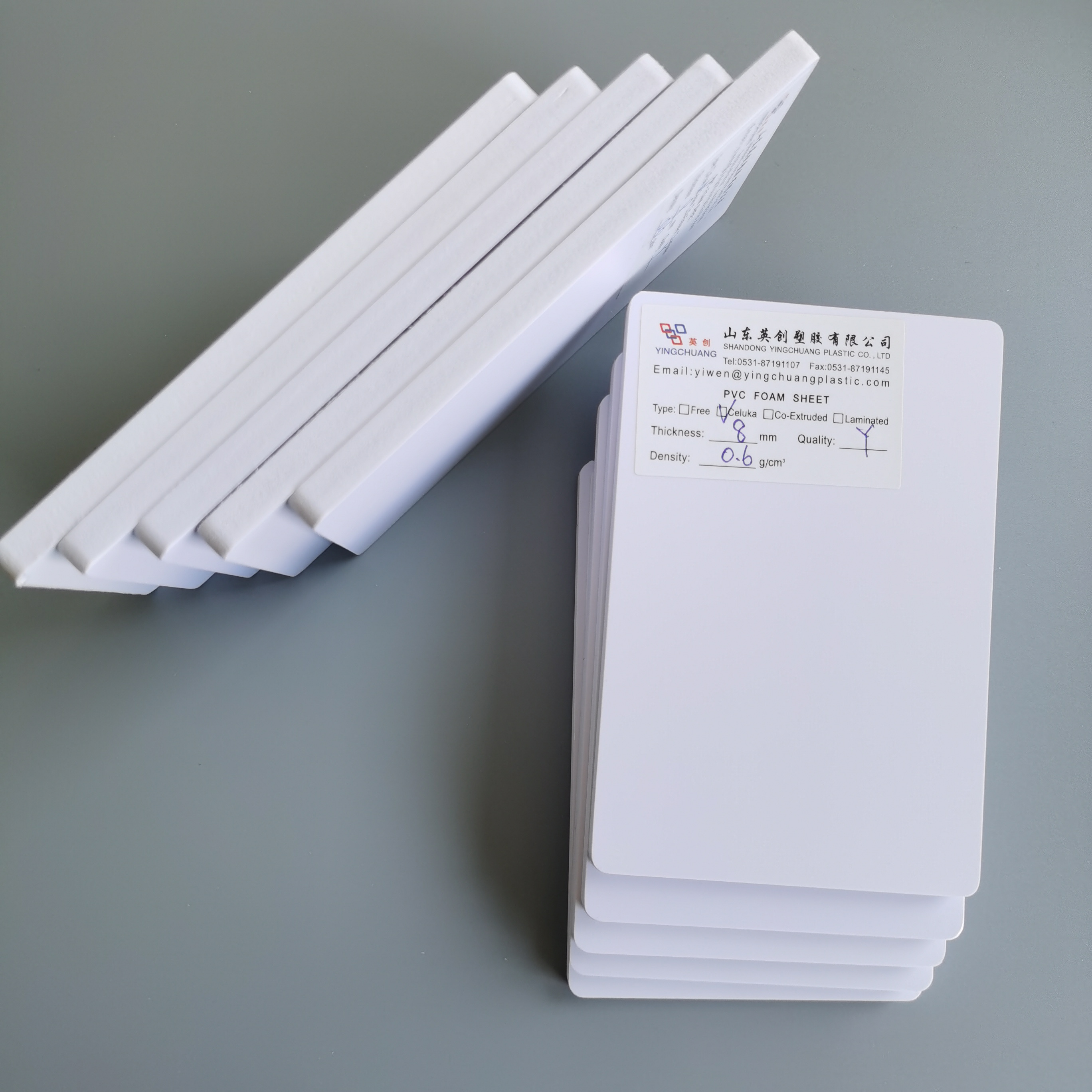 Yingchuang factory price 3mm 6mm 9mm 15mm 18mm expanded pvc foam sheet