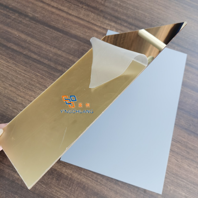 Wholesale 1220 x 2440mm, 4' x 6' Gold Silver Flexible 1mm 2mm 3mm Mirror Plastic Acrylic Sheet