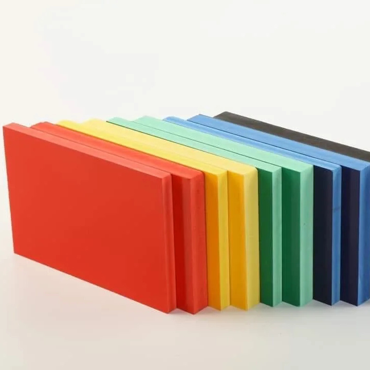 Color PVC Foam Board Sheets Red Black Green Blue Yellow 3mm 5mm 8mm Thickness 1220*2440mm 4FT*8FT Color PVC Plastic Sheet