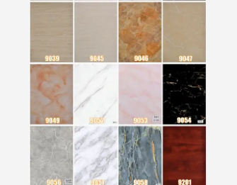 PVC Foam sheet/Board Decorative Texture Board Interior Decor pvc 3d Wall panel Lamina Artificial De Marmol