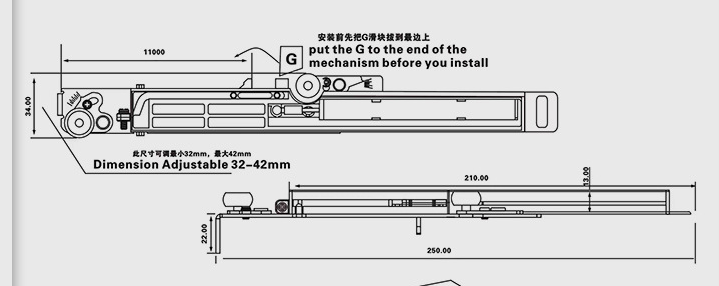 Sliding closet wardrobe door hardware soft close damper heavy duty sliding door damper