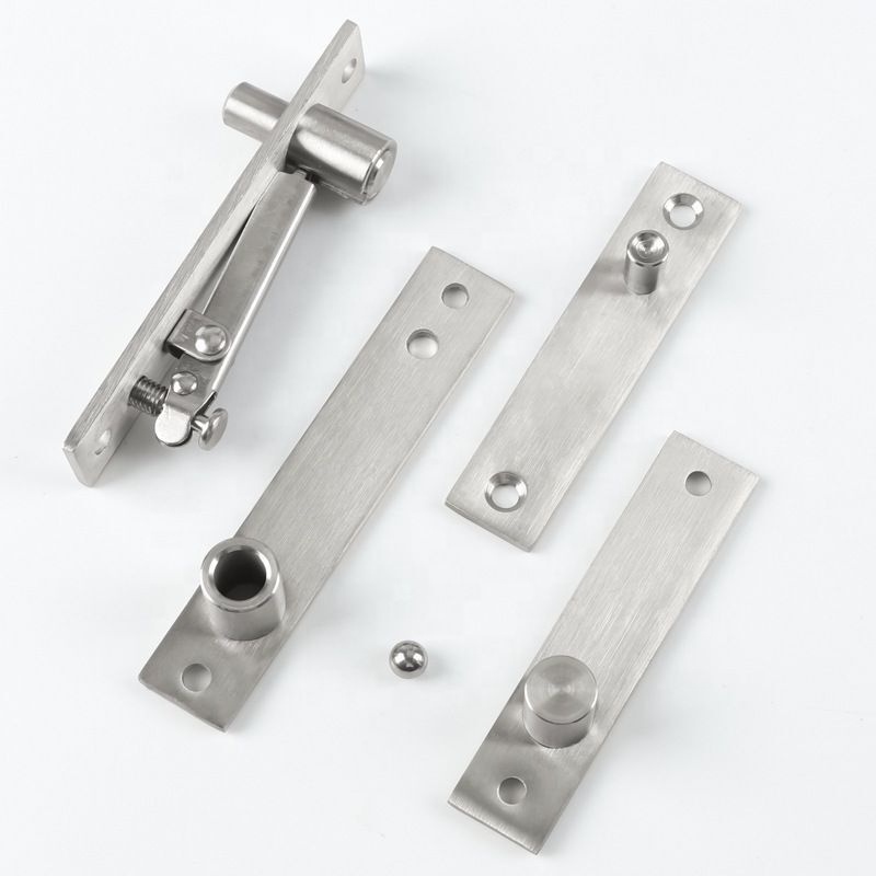 Stainless steel 360 degree pivot door hinge rotating corner hinge for wooden door