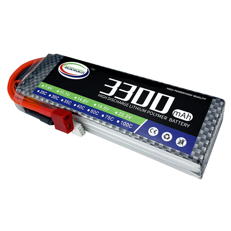 Hot 11.1V RC LiPo Battery 1300 1500 2200 3300 4000 5200 6000mAh 35C 60C For RC Airplane Drone Battery Parts 3S Power battery