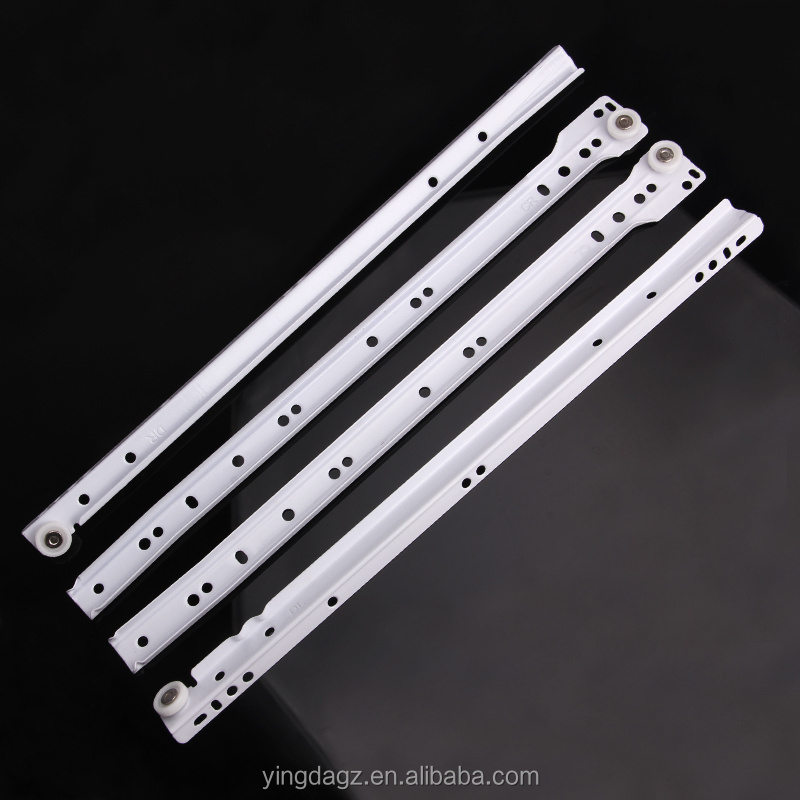 Hot Quality European Style Drawer Slide Thickness 1.2mm White Slide