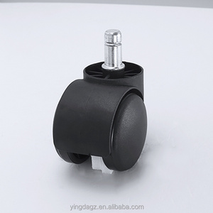 Factory direct heating pin Office chair Plastic Casters 11mm chair Thread no brake casters