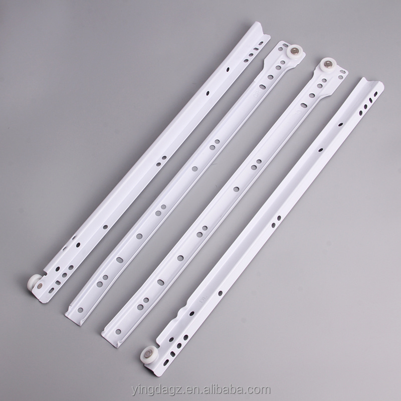 Hot Quality European Style Drawer Slide Thickness 1.2mm White Slide