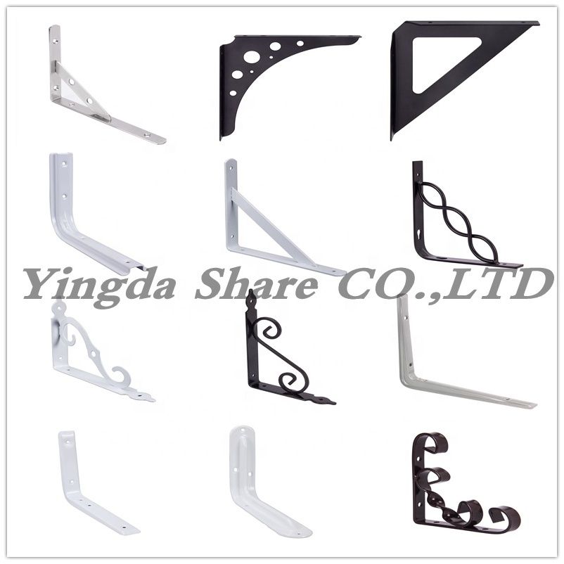 Heavy Duty 90 Degree Iron Structure Angle Bracket Corner Support Hardware L Shaped Brackets