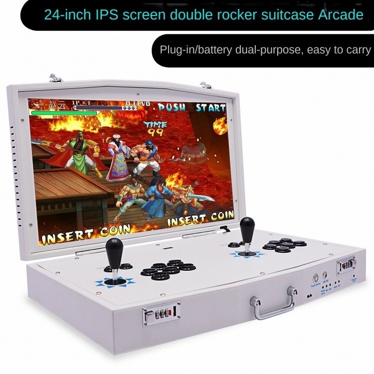 Portable 24 Inch Arcade Hammer Game Video Machine for Home Amusement Nostalgic Retro Fighting Games