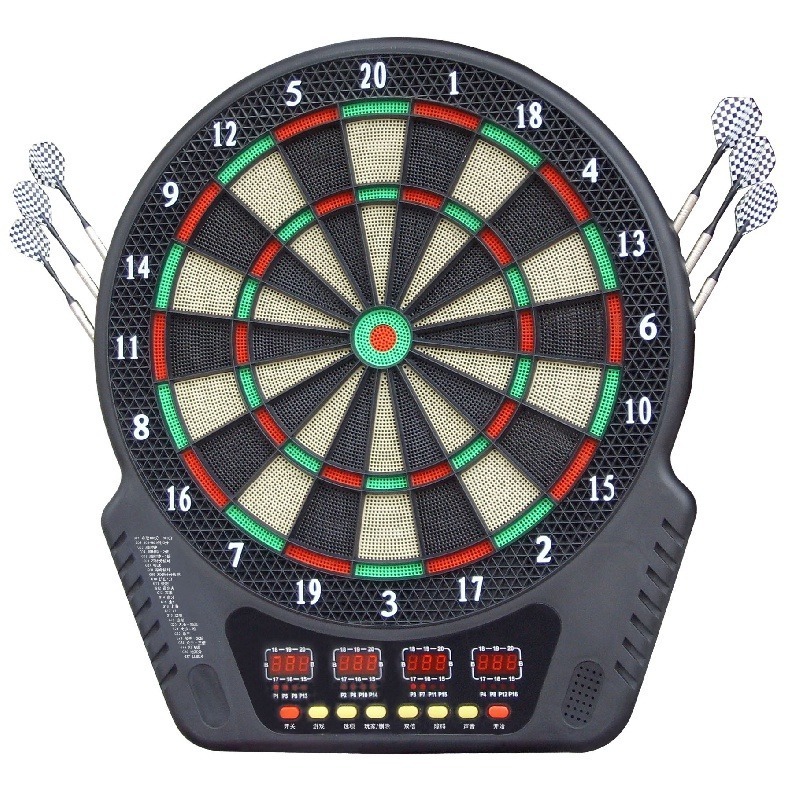 Pop 12 Inch Electronic Digital Black Metal Dartboards Set by Automatic Points Counting Darts for Amazon Darts Flights