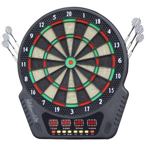 Pop 12 Inch Electronic Digital Black Metal Dartboards Set by Automatic Points Counting Darts for Amazon Darts Flights