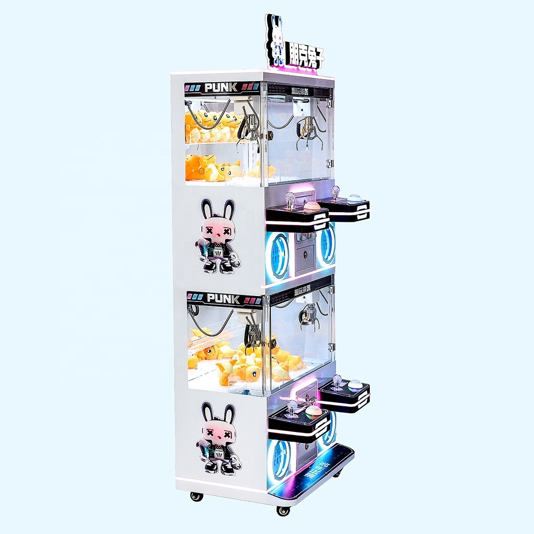 4 Players Mini Claw Crane Machine Coin Operated Game Machine for Sale