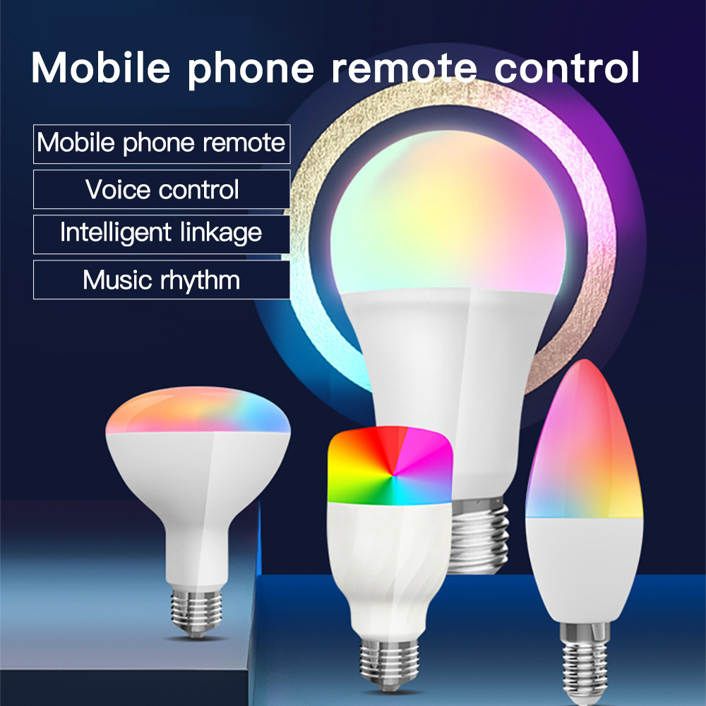 2023 Smart Light Bulb RGB RGB+W+C Support Matter Smart Home Led Smart Bulb A60 Smart Lighting Support Alexa Googlehome Voice Con