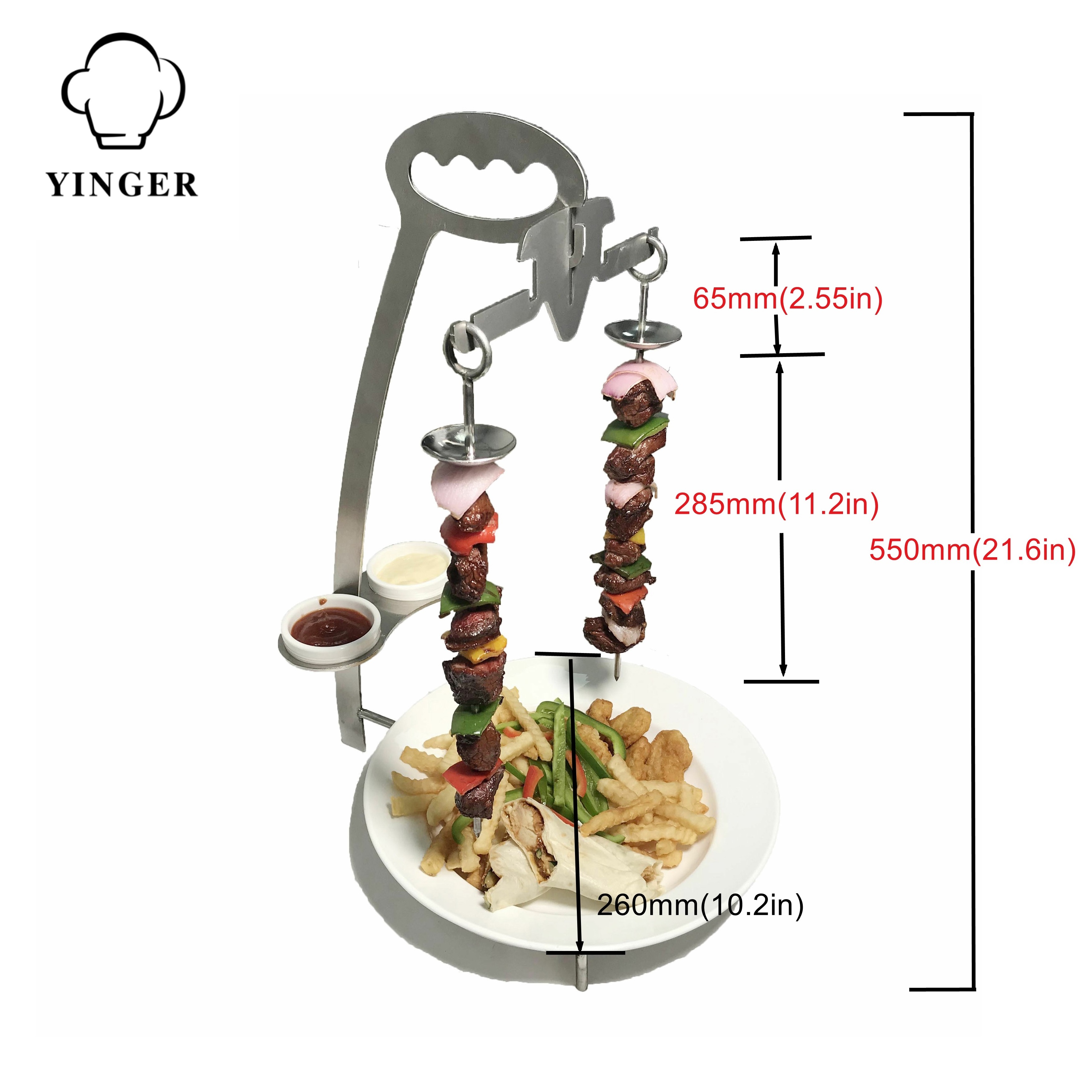 BBQ skewer/skewers stainless steel/Espetada stand  Nando's  chicken  bbq stand