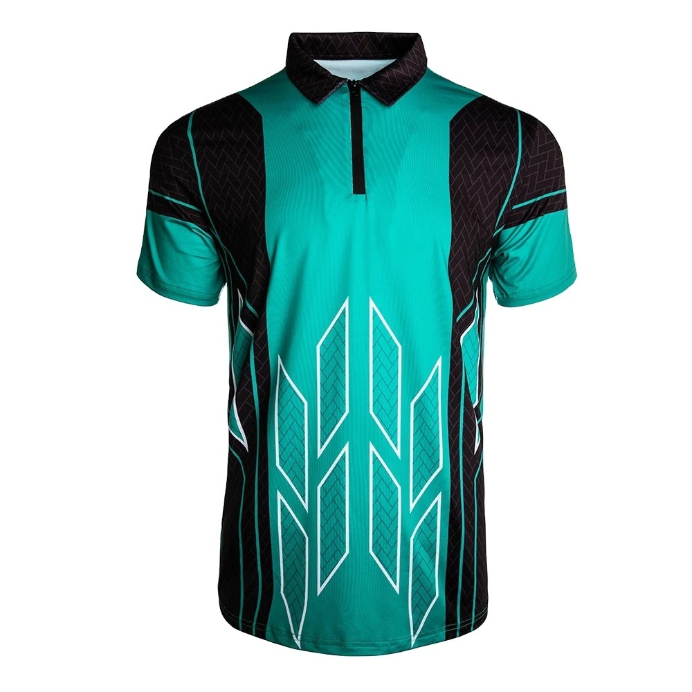 High Quality Custom Team Dart Sport Shirt for Men Personalised Design with Button Up OEM Service Available