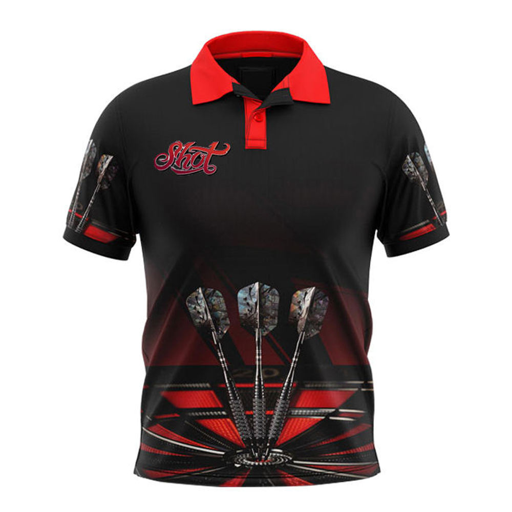 wholesale breathable Best Quality sublimation print men jersey custom design dart shirts with pocket for mens